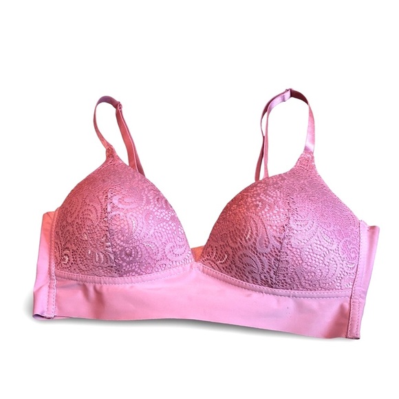 Prima Valentina Pink Wire Free Lace Bra Size 36C - Picture 1 of 4